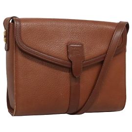 Autre Marque Borsa a Spalla Burberrys in Pelle Marrone Oro Auth BA1088 Marrone D'oro