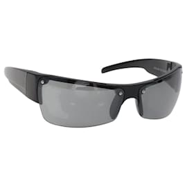 Versace-Lunettes de soleil VERSACE en plastique noires Auth ar13430-Noir
