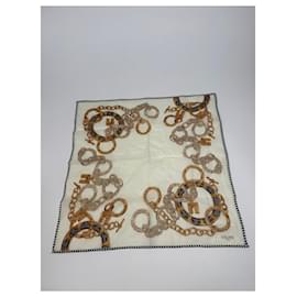 Céline-CELINE Scarves T.  Silk-White