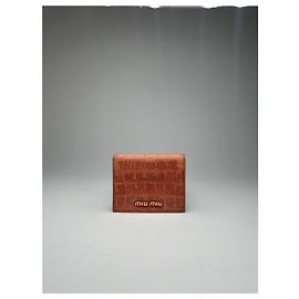 Vintage Miu Miu Card Holder orange Orange