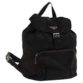Prada-PRADA Backpack Nylon Black Auth bs24274-Black