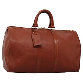 Louis Vuitton-LOUIS VUITTON Epi Keepall 45 Boston Bag Kenya Brown M42973 LV Auth 117698-Other