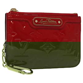 Louis Vuitton-LOUIS VUITTON Vernis Pochette Cles NM Coin Purse Red M91669 LV Auth 117504AM-Red