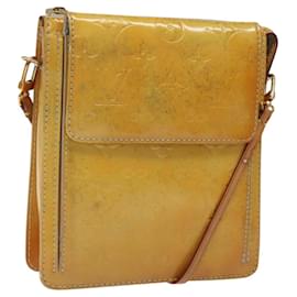 Louis Vuitton-LOUIS VUITTON Monogram Vernis Motto Accessory Pouch Gray M91030 LV Auth 118033-Grey