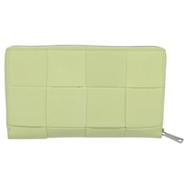 Autre Marque-BOTTEGA VENETA INTRECCIATO Wallet Leather LIme Green Auth 117269AM-Other