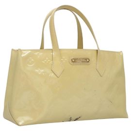 LOUIS VUITTON Monogram Vernis Wilshire PM Bolsa de Mano Broncorail M91452 Auth 118183 Otro