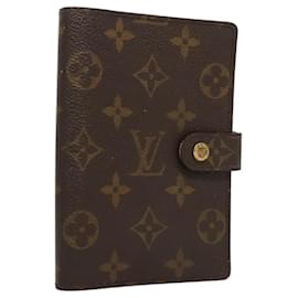 Louis Vuitton-LOUIS VUITTON Monogram Agenda PM Day Planner Cover R20005 LV Auth 117277-Monogram