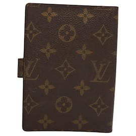 Louis Vuitton-LOUIS VUITTON Monogram Agenda PM Day Planner Cover R20005 LV Auth 117277-Monogram