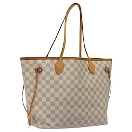 Louis Vuitton-LOUIS VUITTON Damier Azur Neverfull MM Tote Bag N41605 LV Auth MX299-Other
