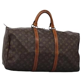 Louis Vuitton-LOUIS VUITTON Monogram Keepall 50 Boston Bag M41426 LV Auth MX057-Monogram