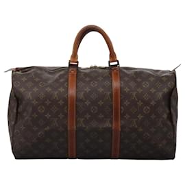 Louis Vuitton-LOUIS VUITTON Monogram Keepall 50 Boston Bag M41426 LV Auth MX057-Monogram