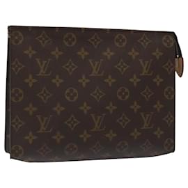 Louis Vuitton-LOUIS VUITTON Monogram Poche Toilette 26 Pouch M47542 LV Auth 118278-Monogram