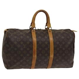 Louis Vuitton-LOUIS VUITTON Monogram Keepall 45 Boston Bag M41428 LV Auth EC366-Monogram