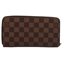 Louis Vuitton-LOUIS VUITTON Damier Ebene Zippy Wallet Long Wallet N41661 LV Auth 117272-Other