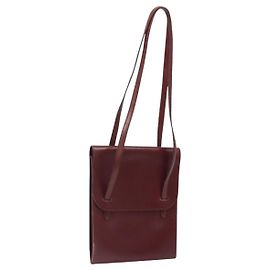 Hermès HERMES Shoulder Bag Leather Red Auth bs24478 Red