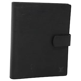 Louis Vuitton-LOUIS VUITTON Epi Agenda GM Day Planner Cover Black R20212 LV Auth 118082-Black