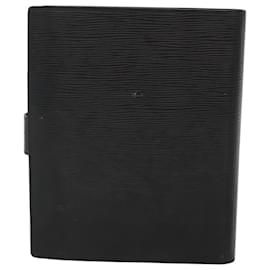 Louis Vuitton-LOUIS VUITTON Epi Agenda GM Day Planner Cover Black R20212 LV Auth 118082-Black