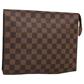 Louis Vuitton-LOUIS VUITTON Damier Ebene Poche Toilette 26 Pouch N47543 LV Auth 118103-Other