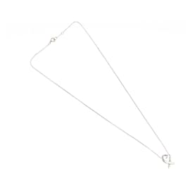 Autre Marque-TIFFANY&Co. Loving Heart Necklace Ag925 Silver Auth 117658-Silvery