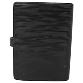 Louis Vuitton-LOUIS VUITTON Epi Z Agenda PM Day Planner Cover Black R20092 LV Auth BA1199-Black
