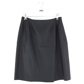 Saint Laurent Mini saia de lã preta Preto