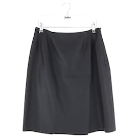 Saint Laurent-Black wool mini skirt-Black
