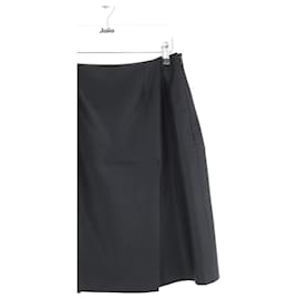 Saint Laurent-Black wool mini skirt-Black