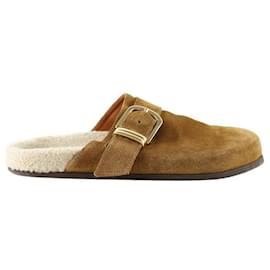 SéZane-Suede mules-Brown