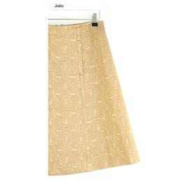 Chloé-Silk skirt-Golden
