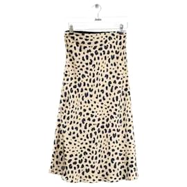 Autre Marque-Silk skirt-Beige