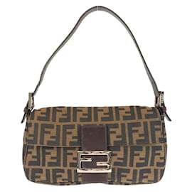 Fendi-Fendi Zucca Mamma Bucket Shoulder Bag-Brown