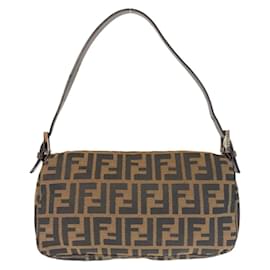 Fendi-Fendi Zucca Mamma Bucket Shoulder Bag-Brown