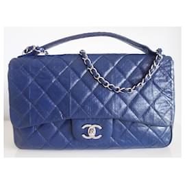 Chanel-Chanel Classic Python Bag-Dark blue