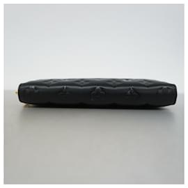Louis Vuitton-Louis Vuitton Long Wallet Monogram Embossed Zippy M81510 Noir-Black