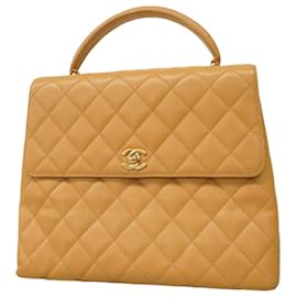 Chanel-Chanel Matelasse Handbag in Beige-Beige