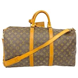 Louis Vuitton-Louis Vuitton Monogram Keepall Bandouliere 50-Brown