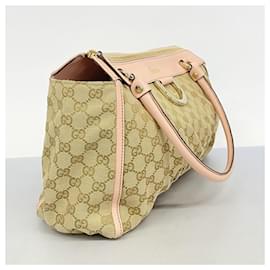 Gucci-Gucci Tote Bag GG Canvas Abby-Brown,Pink