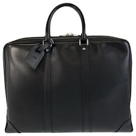 Louis Vuitton-Louis Vuitton Epi Porte-Document Voyage Briefcase-Black