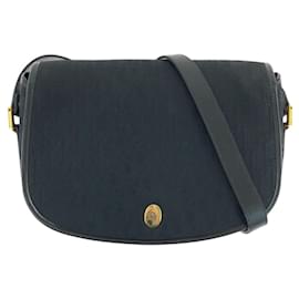 Christian Dior-Christian Dior Vintage Trotter Shoulder Bag-Black