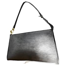 Louis Vuitton-Louis Vuitton Epi Accessory Pouch Handbag-Black