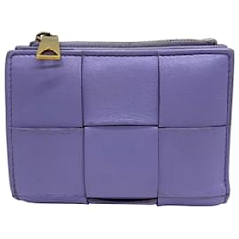 Bottega Veneta-Bottega Veneta Purple Bi-fold Wallet-Purple