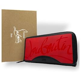 Christian Louboutin-Christian Louboutin Red Leather Long Wallet-Red