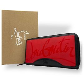 Christian Louboutin rotes Lederlanggeldbörse Rot