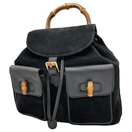 Gucci-Gucci Bamboo Backpack-Black