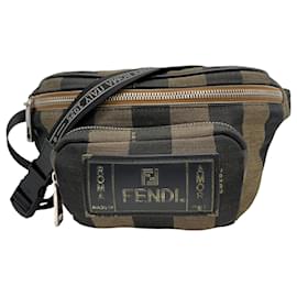 Fendi-Fendi Pecan Body Bag-Black,Khaki