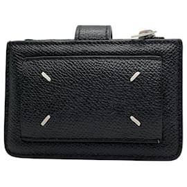 Maison Martin Margiela-Maison Margiela Black Leather Coin Purse-Black