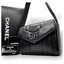 Chanel-Chanel Mademoiselle Coco Mark Shoulder Bag-Black