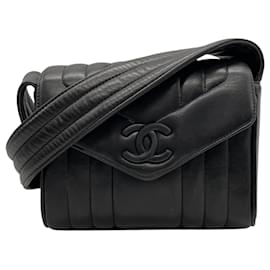 Chanel-Chanel Mademoiselle Coco Mark Shoulder Bag-Black