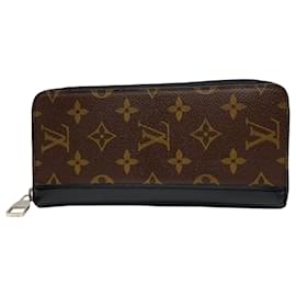 Louis Vuitton-Louis Vuitton Long Wallet Monogram Macassar-Brown,Black,Monogram