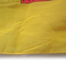 Hermès-Hermes Vintage Butterfly Pattern Scarf-Yellow